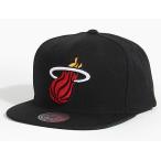 ミッチェル&ネス MITCHELL&NESS NBA マイアミ ヒート ブラック NL99Z TSC HEAT SNAPBACK スナップバック キャップ メンズ