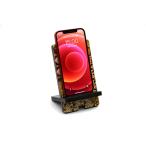 ショッピングスマホスタンド 寄木細工スマホスタンド　黒
