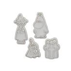 MOOMIN ムーミン プラスチック製 スタンプクッキー型 4個セット