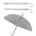 満員電車でも安心 伸縮 傘カバー DIYビニール傘 白