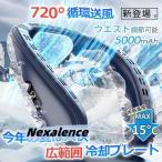 扇風機 ネッククーラー 首かけ扇風機 羽なし 冷却プレート付き 半導体冷却 上下送風 5000mAh大容量 携帯用扇風機 冷風扇 USB充電式 ワークマン 野球観戦 2024