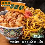 吉野家公式ショップ 【冷凍】 牛丼の具6袋 牛肉焼きそば6食セット 計12食分 吉野家牛丼 牛丼の具 冷凍食品 お取り寄せ グルメ ギフト