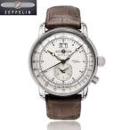 [正規輸入品] ツェッペリン 腕時計　7640-1N  Special Edition 100 Years ZEPPELIN　メンズ デュアルタイム/ビッグデイト表示