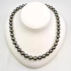 タヒチ黒蝶真珠黒真珠ネックレス8m...