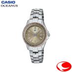 あすつく カシオ オシアナス マンタ CASIO OCEANUS Manta OCW-S40-5AJF ペールベージュ 10気圧防水 タフソーラー 電波 レディース 腕時計 薄型