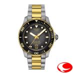 【TISSOT】ティソ PRX ピーアールエックス パワーマティック80 40mm イエローゴールドPVDコーティング316L グレーグラデーション文字盤 T120.807.22.051.00
