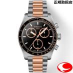 ティソ Tissot PR516 クオーツ クロノグラフ  メンズ  腕時計  ブラック/コンビ  ローズゴールド T149.417.22.051.01  T1494172205101 （国内正規販売店）