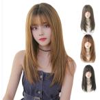 ウィッグ 女性 ロング ストレート �