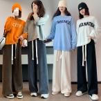 裏起毛追加 ワイドパンツ コーデュロイパンツ レディース ファッション ボトムス パンツ ロング ロングパンツ ワイド 暖かい コーデュロイ ウエストゴム 無地
