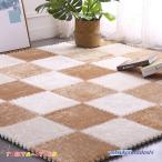 ジョイントマット グリーン タイルカーペット 厚手 かわいい パズルマット 転倒防止 ジョイント子供 マット セット お部屋 防音対策 洗える タイルマット