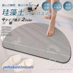 珪藻土バスマット ソフト 40×60cm呂マット ソフト足拭きマット 速乾 ノンアスベスト 吸水 速乾 柔らかい トイレマット呂マット 2023