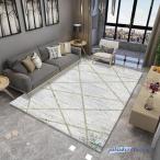 ラグ カーペット 2畳 長方形 ベルギー絨毯 ホットカーペットカバー対応 ペルシャ絨毯 幾何学 柄 レトロ モダン おしゃれ 洗えるラグ ラグマット 北欧風 寝室