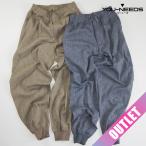 アウトレット 早い者勝ち メンズ麻混スウェットパンツ 長ズボン M L LL 納涼 清涼感 メール便対応商品