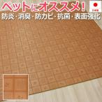 ラグマット ペット用 ダイニングラグ カーペット 消臭 防カビ クッションフロア ラグ 長方形 約182×250cm 2mm厚 防炎 抗菌 日本製 CES2329 (Y) ペットマット