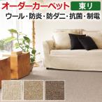 オーダーカーペット 東リ カーペット 絨毯 ラグ マット クラフトジャーニー 約150×300cm ウール 春夏秋冬 抗菌 防炎 防ダニ 英国羊毛 シンプル 半額以下 新生活