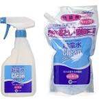 超電水クリーンシュ！シュ！ Ｌボトル500ml＋詰替用1Lセット