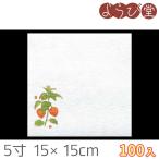 5寸 グルメ 敷紙 ほおずき（6月〜8月）100枚入 15x15cm
