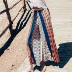 ワイドパンツレディースガウチョパン...