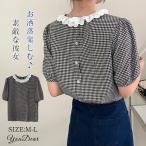 ブラウス レディース 40代 春夏新作 オシャレ シャツブラウス チェック柄 tシャツ 半袖 トップス 花柄 切り替え 大人 通勤 ゆったり シャツ 30代 50代