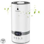 加湿器 卓上 超音波式 大容量4.0L ミスト300ml/h 湿度センサー 3段階加湿調整 連続運転12時間 静音 睡眠モード アロマ対応 小型加湿器 乾燥対策・2023年秋登場