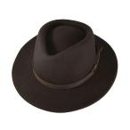 ウエスタンハット DURANGO(デュランゴ) メンズ レディース クラッシャブル カウボーイ 帽子 衣装 シンプル フェルト 茶 M L XL