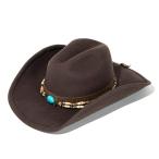プレミアムウール ウエスタンハット FORTUNE/フォーチュン (チョコレート) 0581CH S-XL