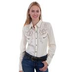 ショッピングウエスタン ウエスタンシャツ 刺繍 女性 バラ 蹄鉄 クリーム PL-873 CRM XS-M