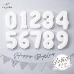 数字 バルーン 風船 ナンバー 飾り付け 装飾 ホワイト 誕生日 かわいい おしゃれ ナチュラル シンプル 男の子 女の子 1歳 2歳 3歳 赤ちゃん ベビー regalo