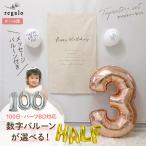 誕生日 飾り バースデー バルーン ハーフバースデー 飾り付け セット タペストリー 3歳 2歳 1歳 100日祝い 4歳 5歳 数字バルーン  regalo