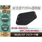 4t 07フォワード H19.7〜 安全窓 スモーク 透明 アクリル透明板 内窓用 交換タイプ 内窓のガラスと交換だけの簡単取付 デコトラ