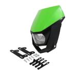  Enduro head обтекатель фар маска зеленый × черный клапан(лампа) имеется 12V off-road KTM EXC AND XC-W MODELS Husaberg motard 
