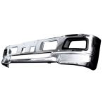 大型商品 イスズ 07エルフ メッキ フロントバンパー フォグランプ対応 エアダム一体型 フロント メッキカバー クロームメッキ いすゞ