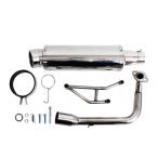  Smart Dio DX Z4 AF56 AF57 весь из нержавеющей стали отсутствует muffler Crea Scoopy AF55 Zoomer ZOOMER нержавеющая сталь серебряный 