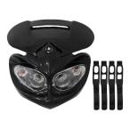  head обтекатель фар Eagle I черный чёрный XR250 D Tracker KLX250 KDX250 CRM250 Acerbis бриллиант способ свет маска 