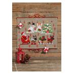 ショッピングsnowman DMC（ペルミン社）「REINDEER & SNOWMAN（トナカイと雪だるま）」PERMIN CROSS STITCH KITS ペルミン クロスステッチキット I/34-9224