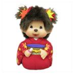 モンチッチ ぬいぐるみ もみじ秋着物 モンチッチちゃん 座り