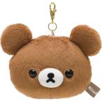  бесплатная доставка Rilakkuma лицо type мягкая игрушка катушка есть чехол для пропуска светло-коричневый i Cogu maPB69204