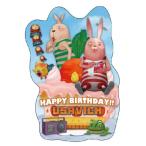 メール便送料無料 ジグソーパズル 39ピース シェイプパズル型メッセージカード ウサビッチ HAPPY BIRTHDAY SHP-021