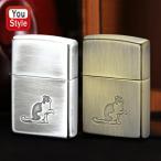 ショッピング古 ジッポー ZIPPO オイルライター 猫柄 キャットポー エッチング加工 両面加工 銀イブシ 80042 真鍮古美 80043 メンズ レディース 豪華 喫煙具