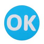  двусторонний печать знак магнит магнит таблица обратная сторона простой обратная сторона вернуть (8cm круг, OK NG)