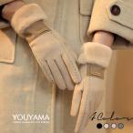 手袋 レディース 防寒 ファー スマホ 対応 冬 おしゃれ 可愛い 暖かい スマホタッチ 防風 保温 裏起毛 パステルカラー 30代 40代 50代