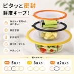 シリコンラップ シリコン蓋 食品グレード 負圧密封 強化枠で変形なし漏れない 耐熱耐冷 繰り返し使える 水洗いOK M5枚/L3枚/M+L各2枚