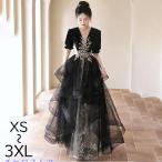 ロングドレス 母親 結婚式 ドレス 大人 ピアノ 発表会 アシンメトリードレス 袖付き 成人式ドレス 演奏会用ドレス 二次会 フォーマル 披露宴