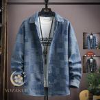 ショッピングダンガリー カジュアルシャツ メンズ シャツ 長袖シャツ　デニムシャツ ダンガリーシャツ チェック柄 春物 夏物