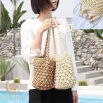 ショッピングストローバッグ ストローバッグ カゴバッグ バケット 草 バッグ 草木  ミニ ポシェット 巾着 マクラメ 編みバッグ 縄編み トートバッグ 自然 ナチュナル 草編み 工芸 ミニバッグ