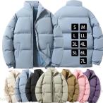  с хлопком жакет пальто блузон женский мужской down способ короткий толстый воротник-стойка для мужчин и женщин одноцветный маленький размер супер большой свободно 