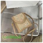 ミニショルダーかごバッグ レディース 春 夏 ベージュ ブラウン デイリー トレンド オシャレ こなれ感