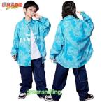 ヒップホップ 衣装 キッズダンス衣装 シャツ ペイズリ