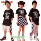 キッズダンス衣装 セットアップ チェック柄 Ｔシャツ 