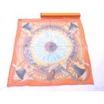 ■新品■未使用■ HERMES エルメス amours【アモーレ】カレ45 プチカレ ガヴロッシュ シルク スカーフ ハンカチーフ オレンジ系 AL5948